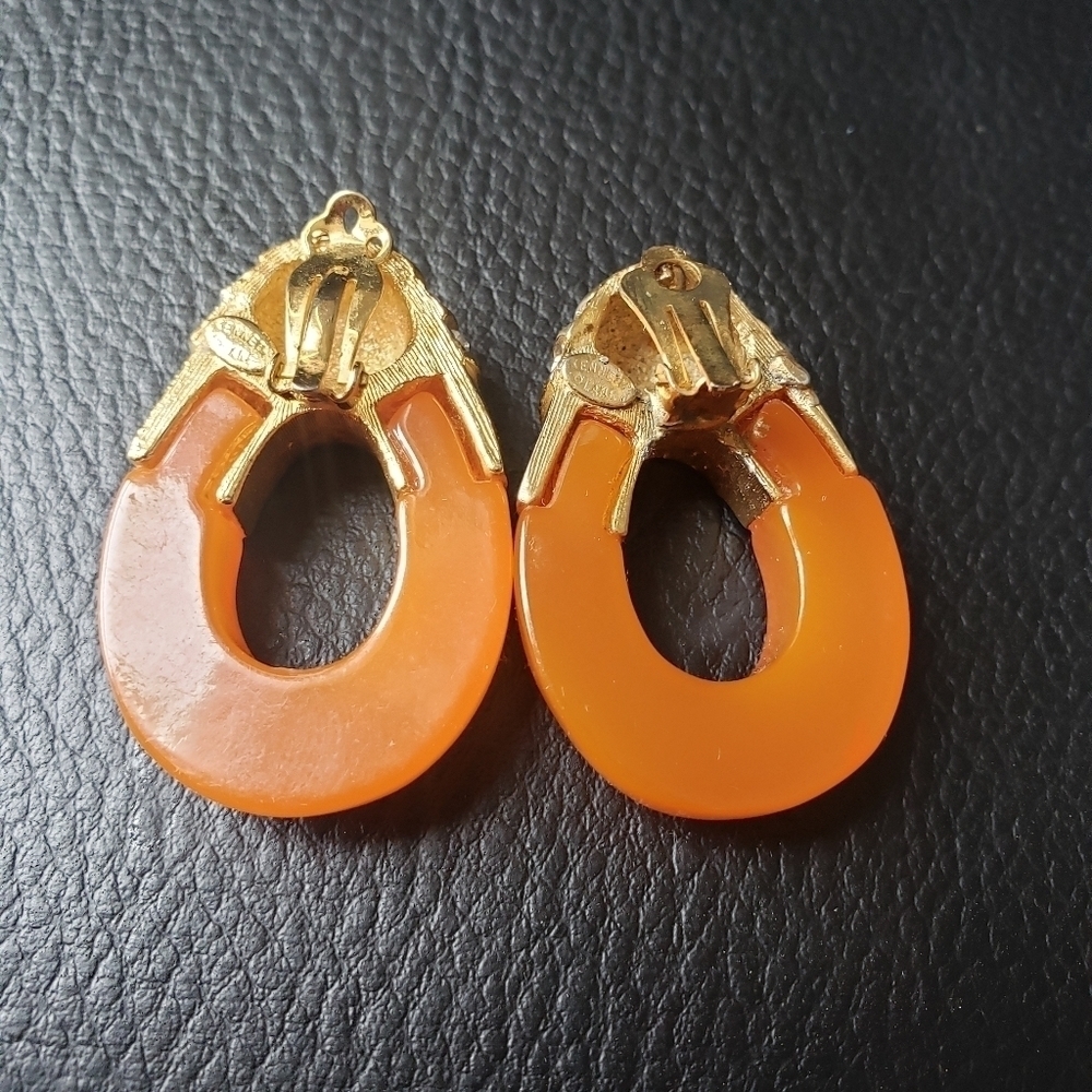 Vintage Kenneth Jay Lane Clip-On Earrings - Picture 3 of 7